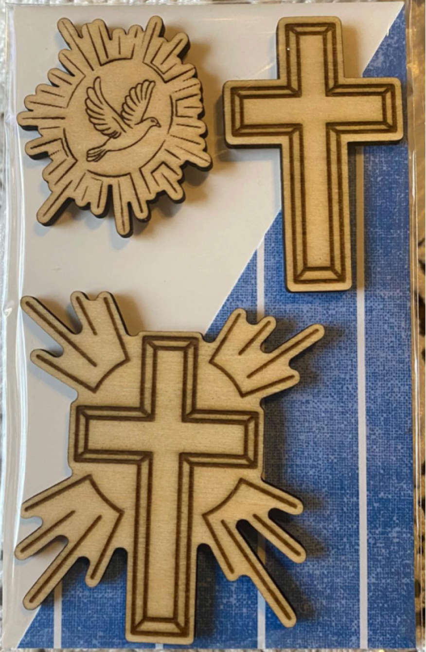 Wooden Glue-on: Easter Blessings