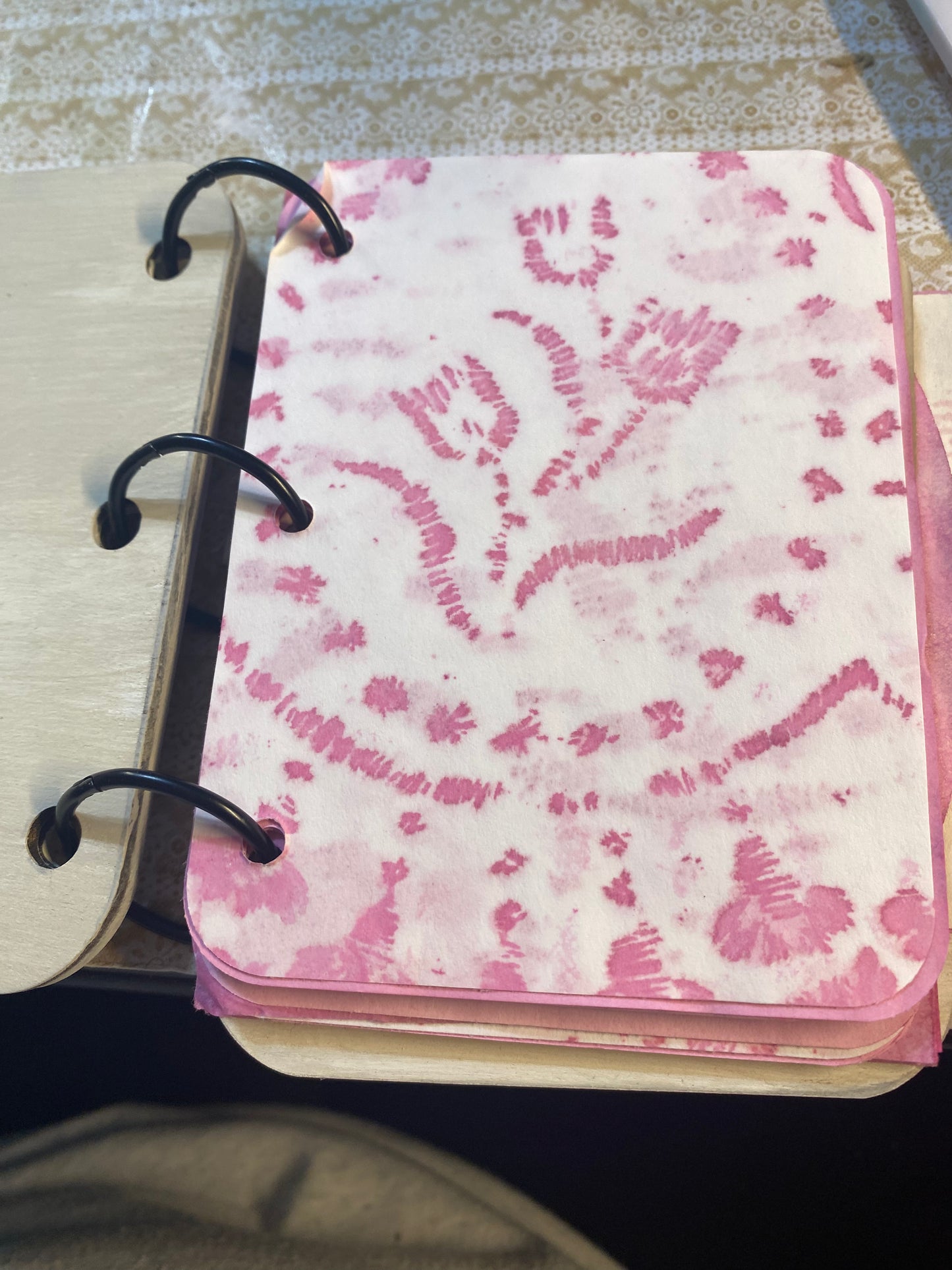 Finished Products: Flip Smooth Journal with a Boho/Flower Window
