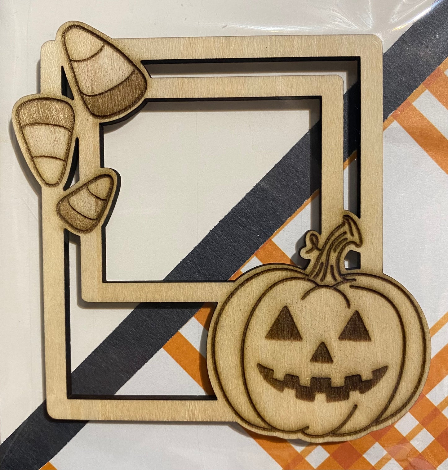 Window Frame: Pumpkin_Candy Corn Frame