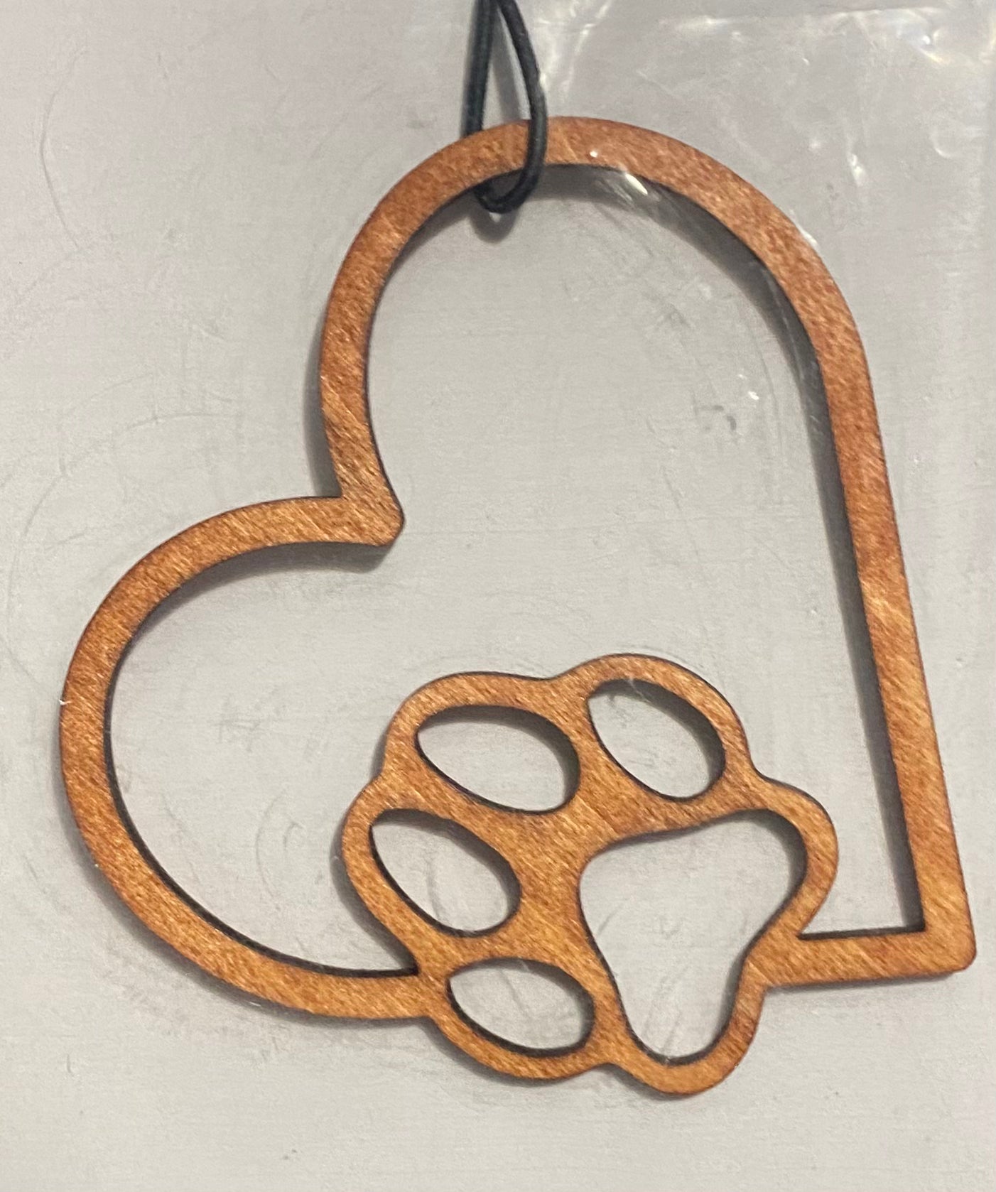 Dangler: Small Heart with Pet Paw