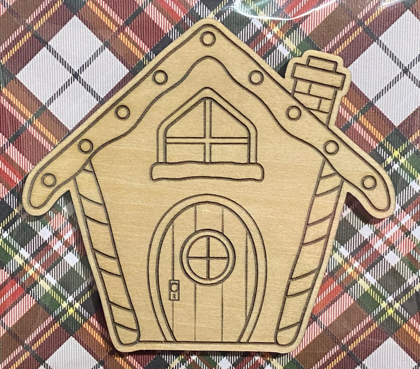 Wooden Glue-on: Gingerbread House