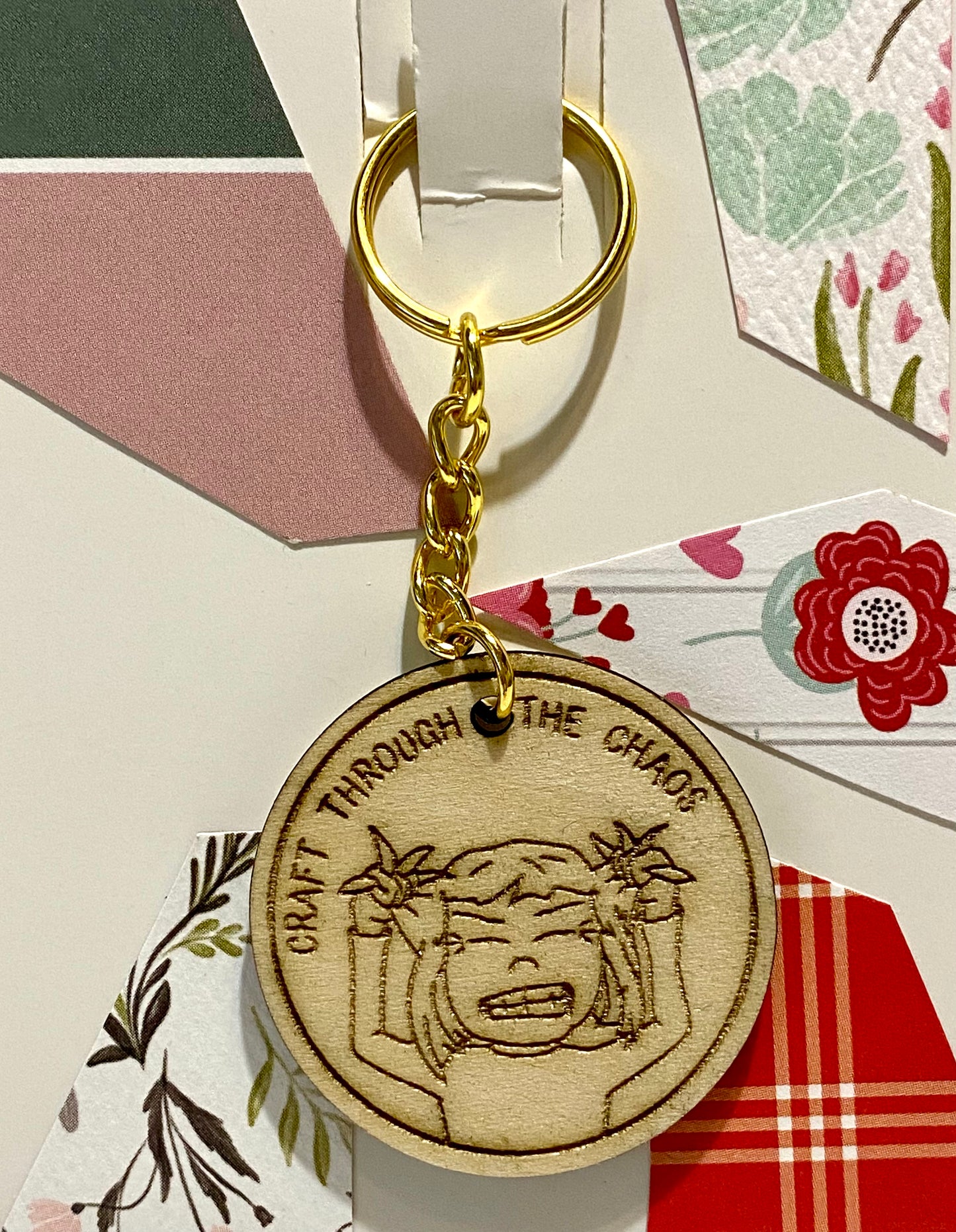 Craft Through the Chaos Keychain