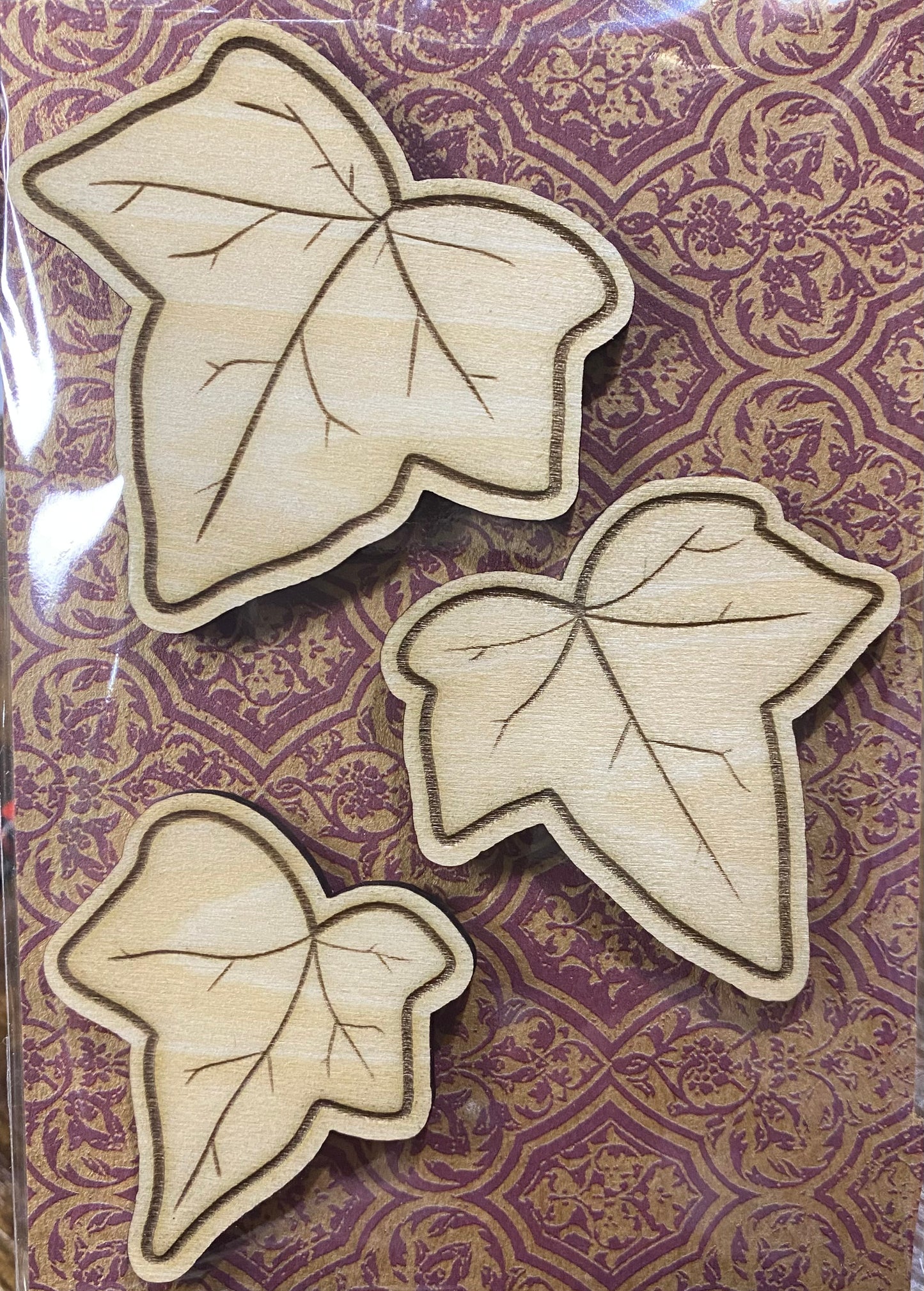 Wooden Glue-on: Ivy 3-Pack