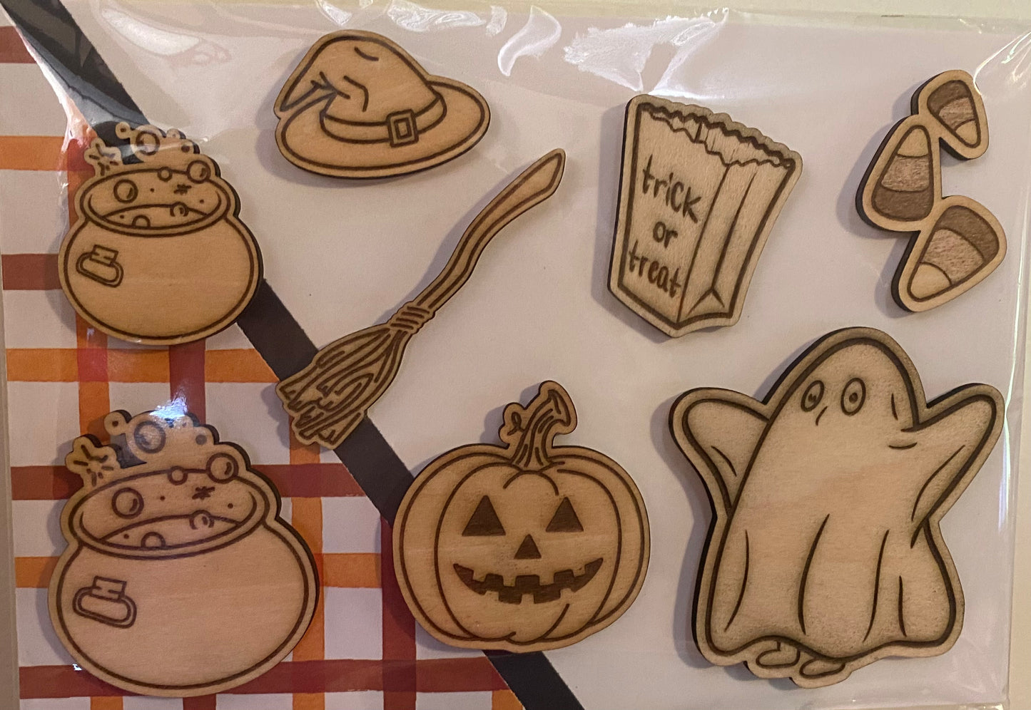 Wooden Glue-on: Halloween Set