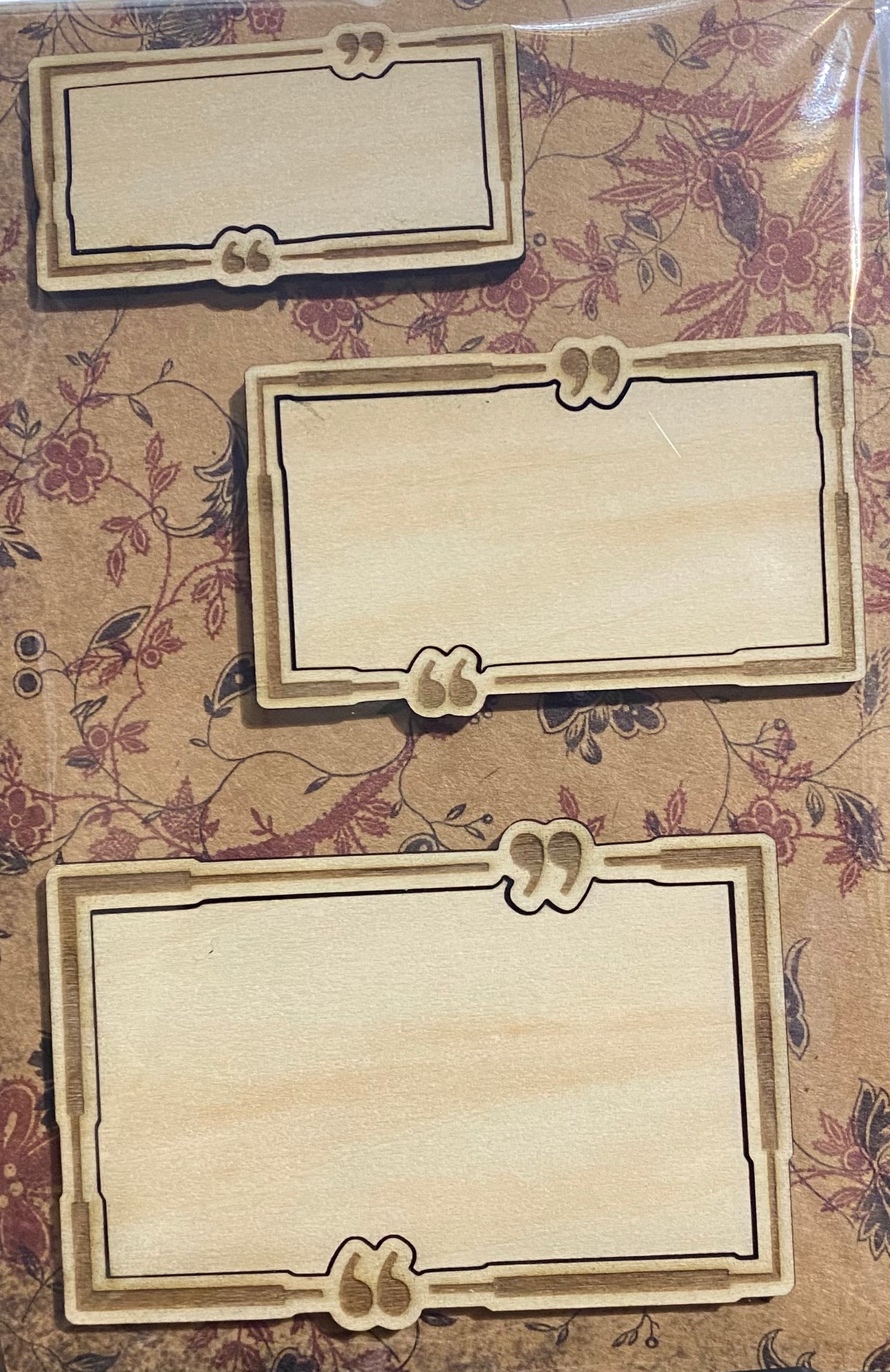 Name Plate / Book Plate: Set of 3 Quotations