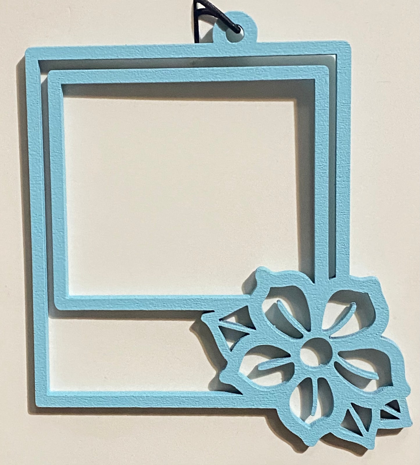 Window Frame: Blue Flower Frame