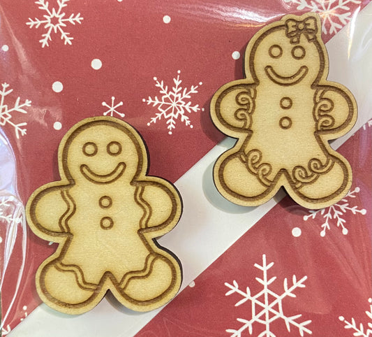 Wooden Glue-on: Gingerbread Mini Friends