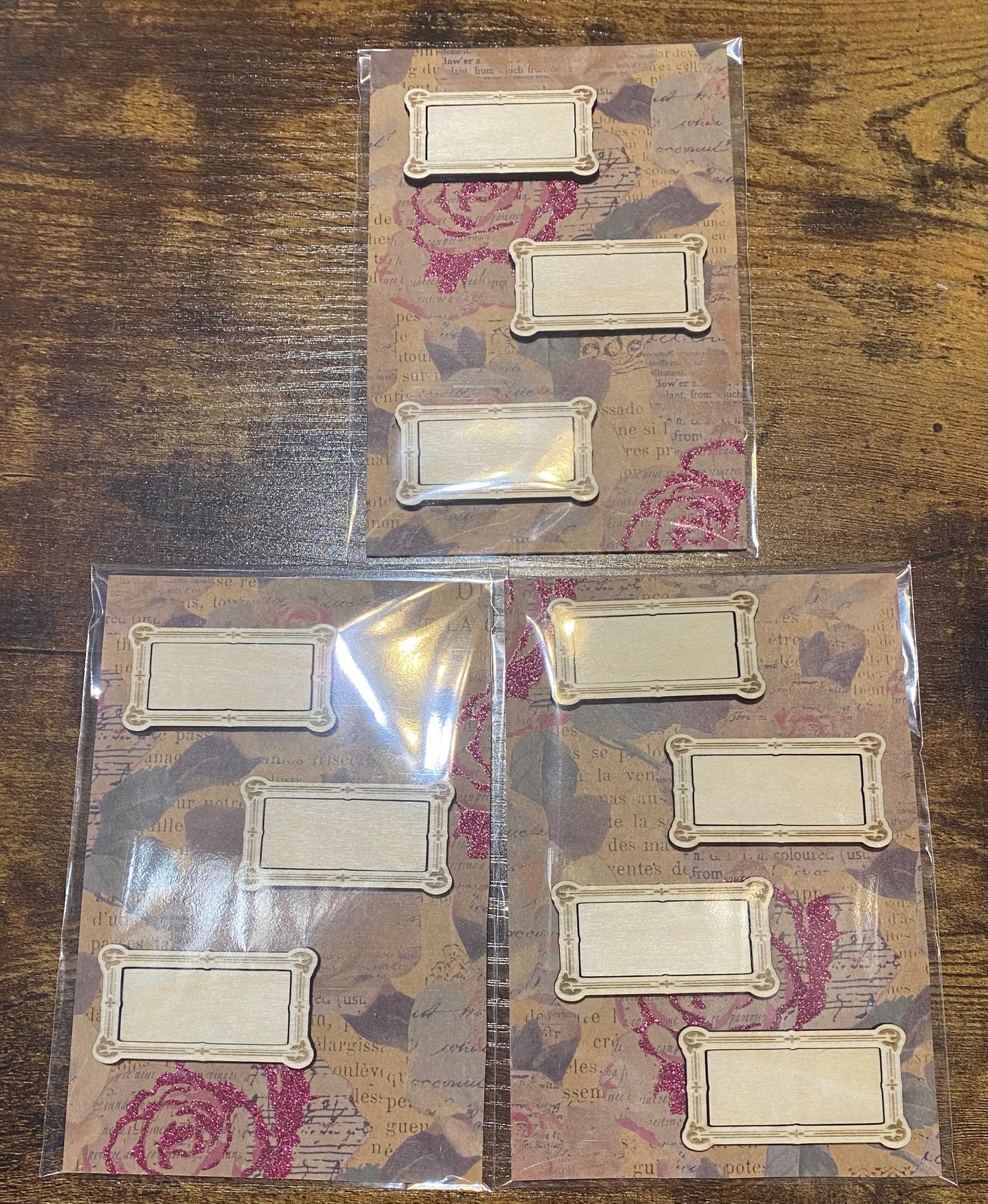 Name Plate / Book Plate: Set of 9 with lines