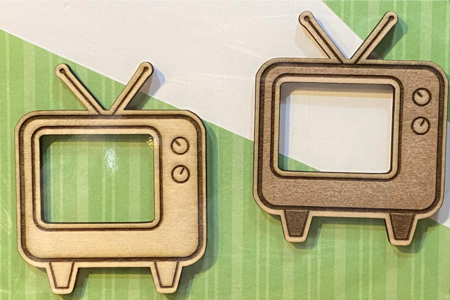 Window Frame: Vintage Television TV Set